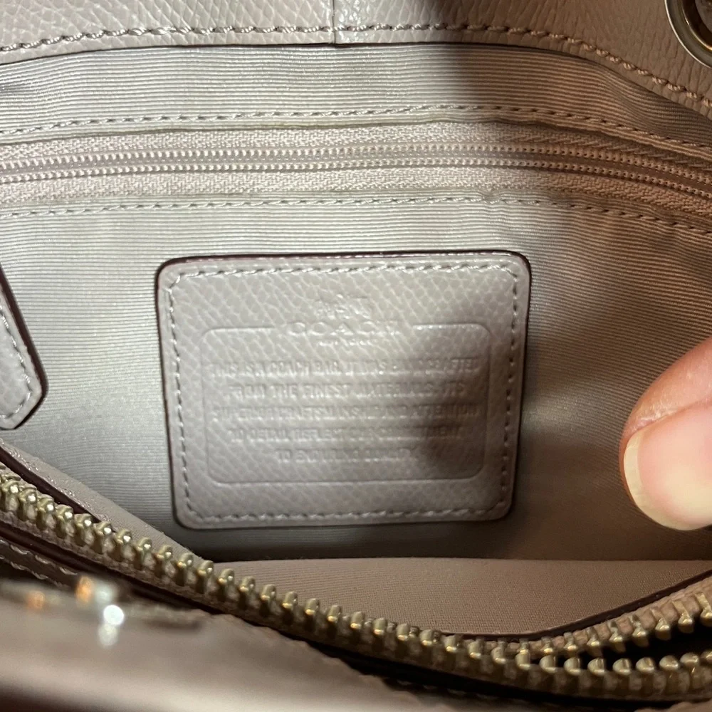 Coach Minetta Satchel Crossbody Bag Gray - Picture 6 of 6